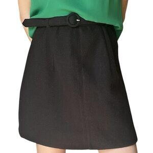 Abercrombie & Fitch Black Women’s Faux Wool Short Skirt- Size Small